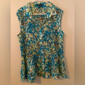 Women floral sleeveless top